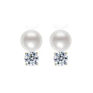 18K Gold Akoya Hanadama Pearl Earrings KE00100