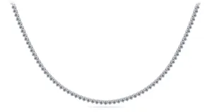 3 Prong Riviera Diamond Necklace with 7.38 ct.(finished) 2.3mm