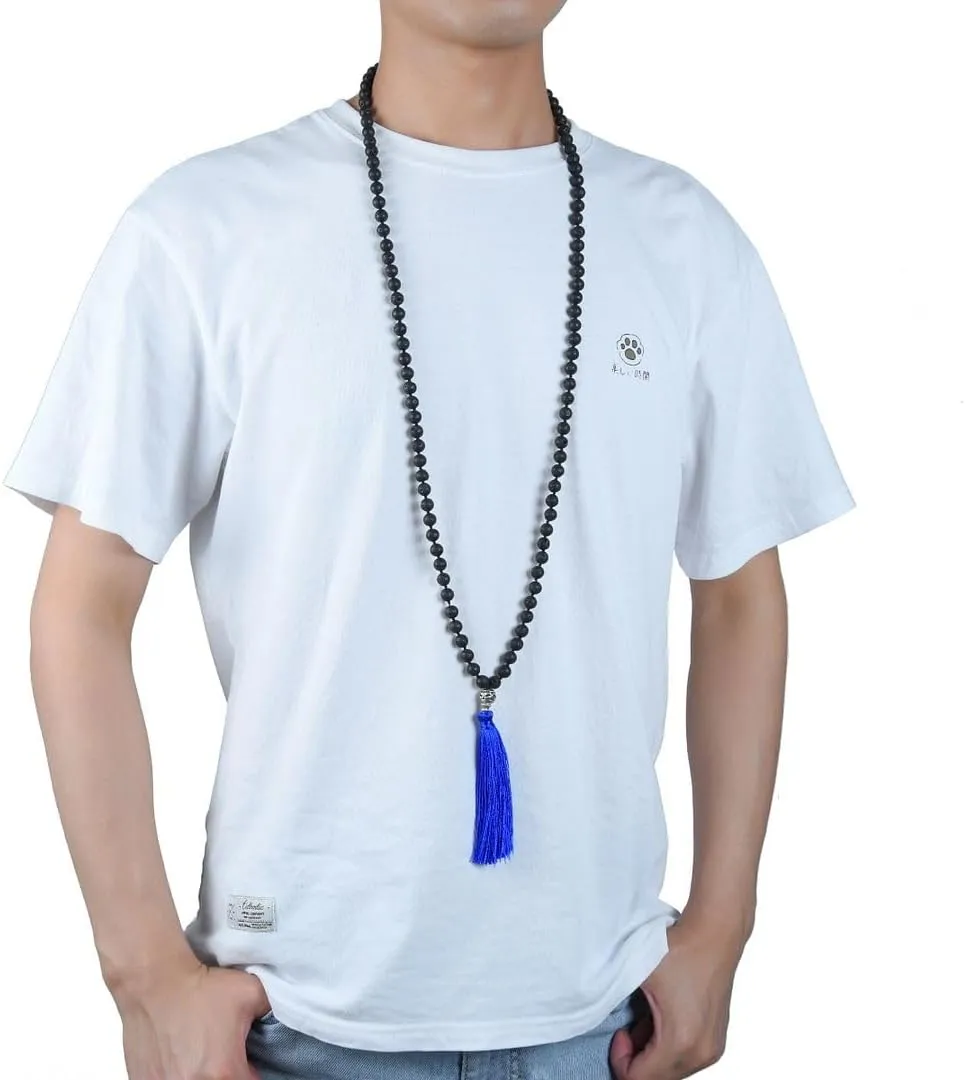 Adabele Premium 108 Mala Beads Malas Necklace - Natural Healing Gemstone Tibetan Buddhist Japa Prayer Meditation Reiki Chakra Stone Quartz Rock Women Men Jewelry