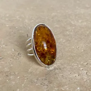 Amber Ring - Lila