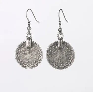 Ancient Ottoman Coins Dangle Earrings