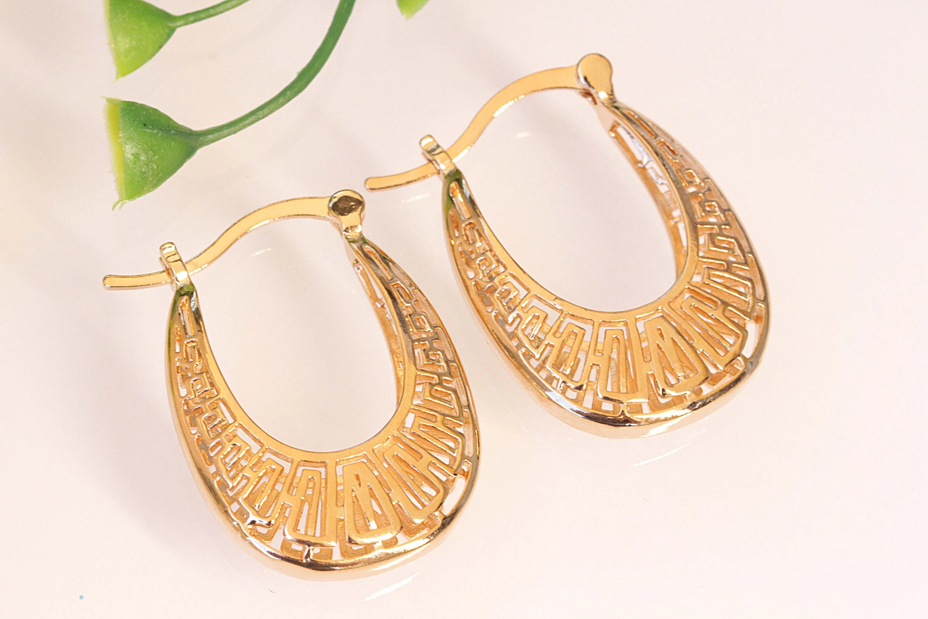 Antique Silver Hoops