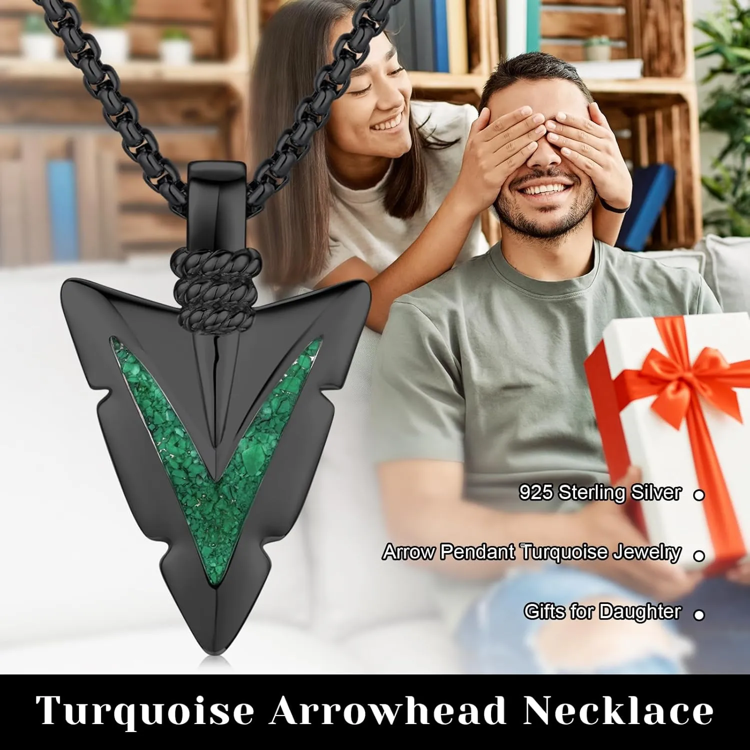 Arrowhead Necklace 925 Sterling Silver Arrow Pendant Necklace Jewelry Gifts for Men Women