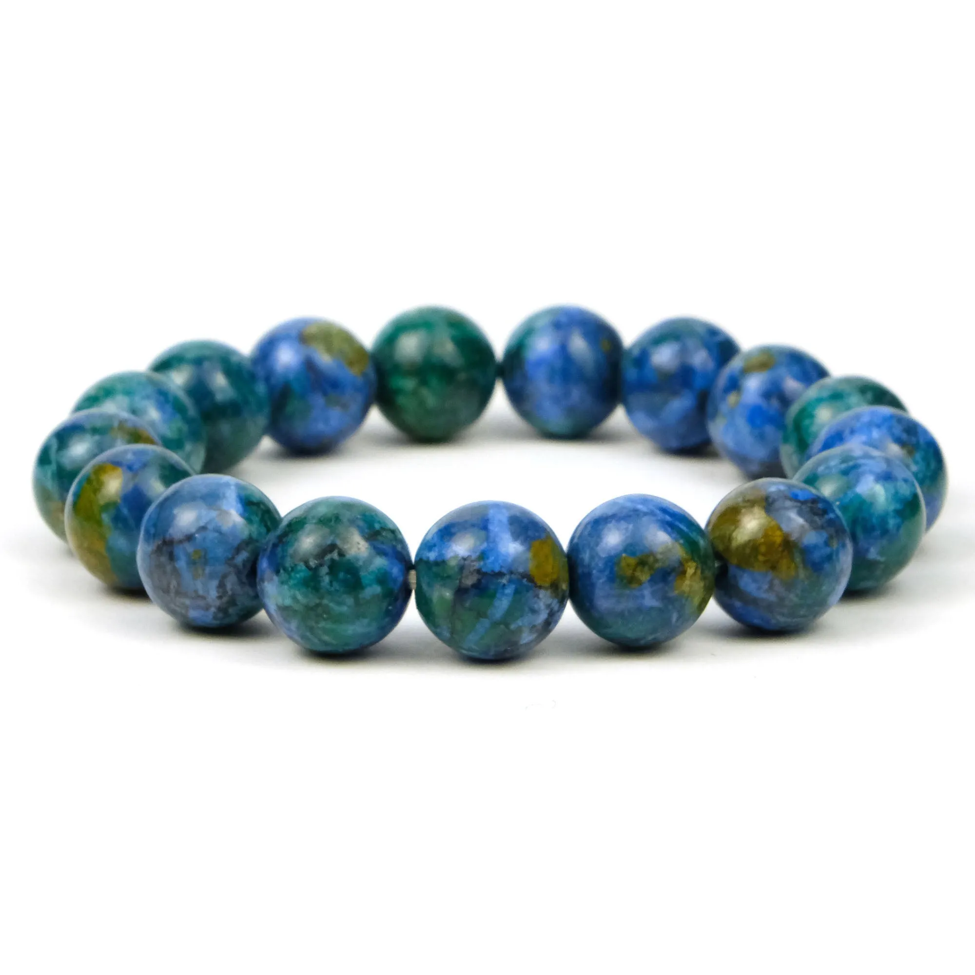 Azurite/Malachite Stretch Bracelet 12mm