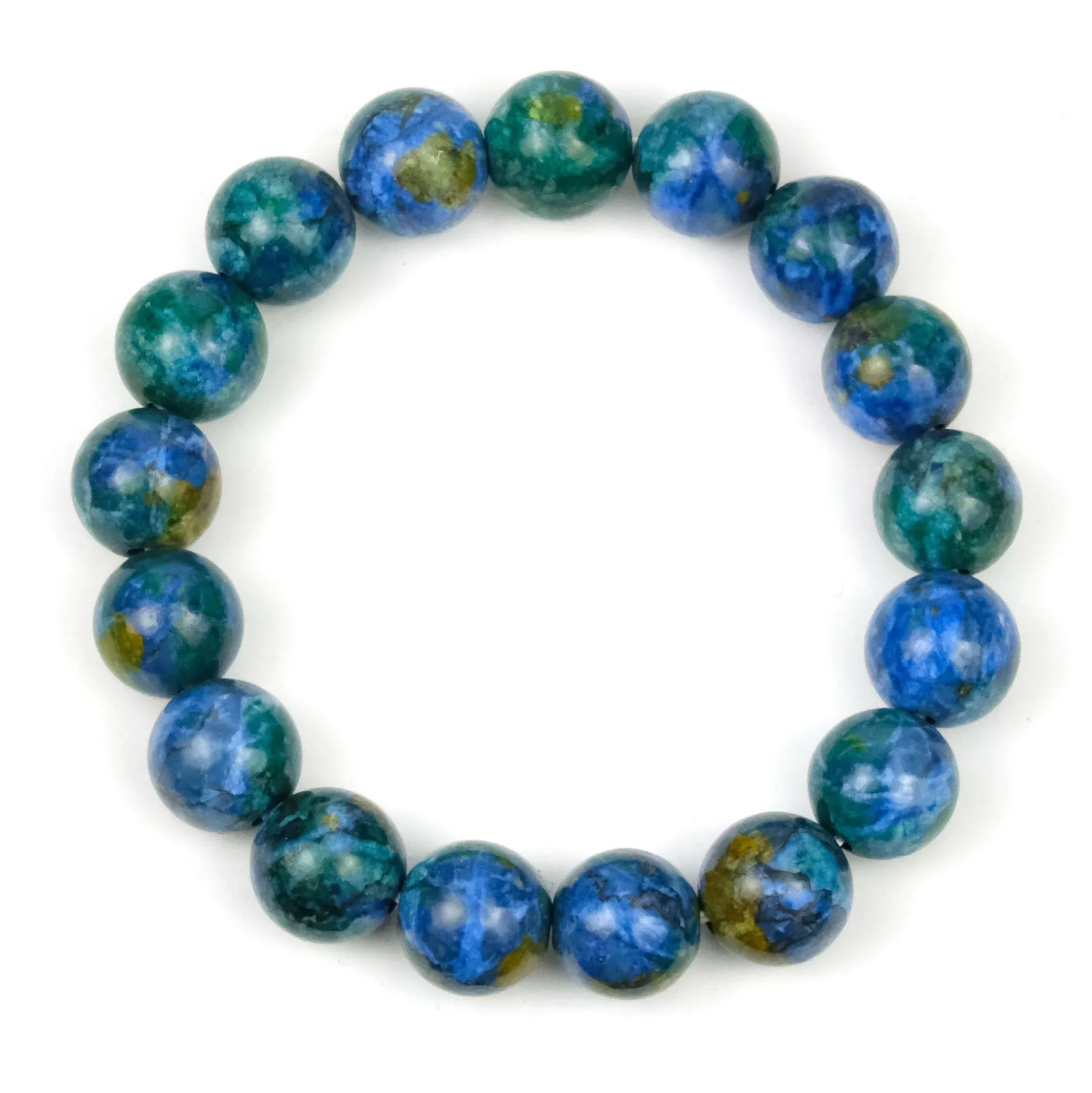 Azurite/Malachite Stretch Bracelet 12mm