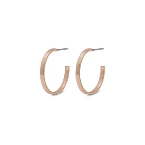 BELLA recycled semi-hoop earrings rosegold-plated