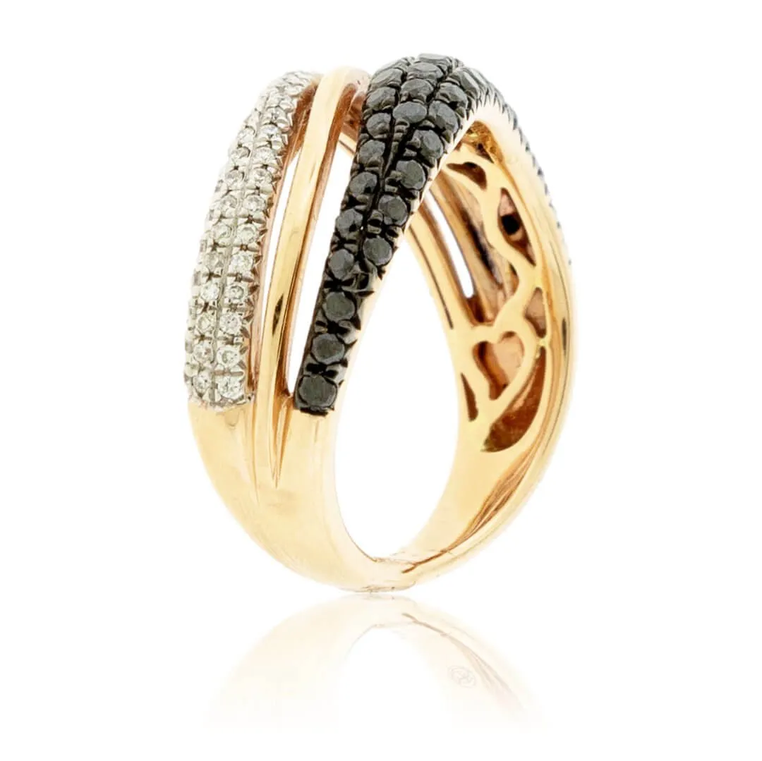 Black Diamond & Diamond Right Hand Ring