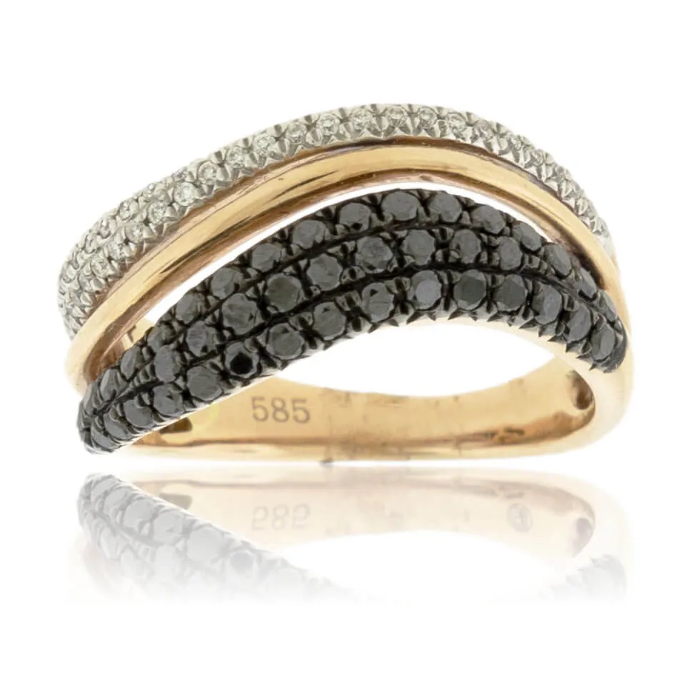 Black Diamond & Diamond Right Hand Ring