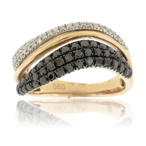 Black Diamond & Diamond Right Hand Ring