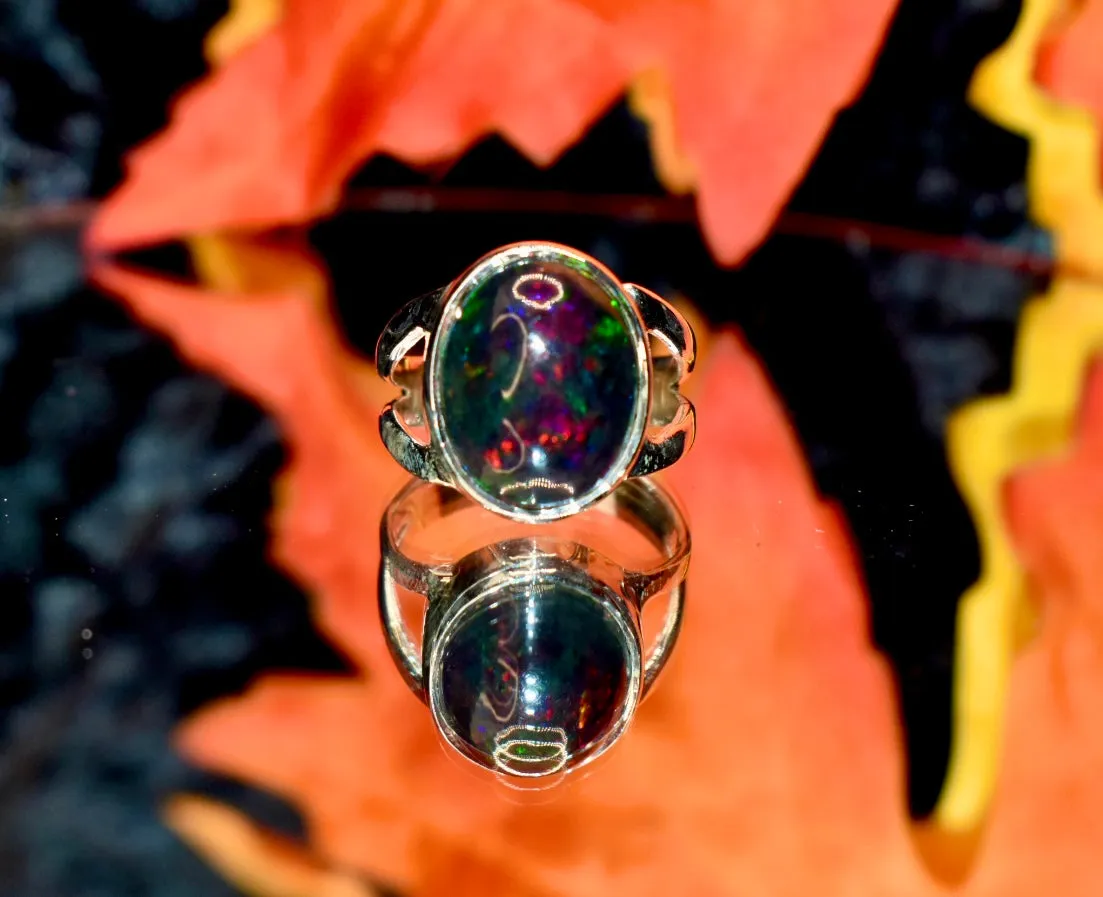 Black Opal Ring