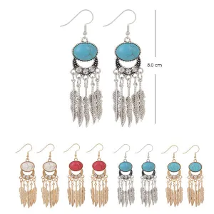 Bohemian Style Turquoise Earrings 8524 (12 units)