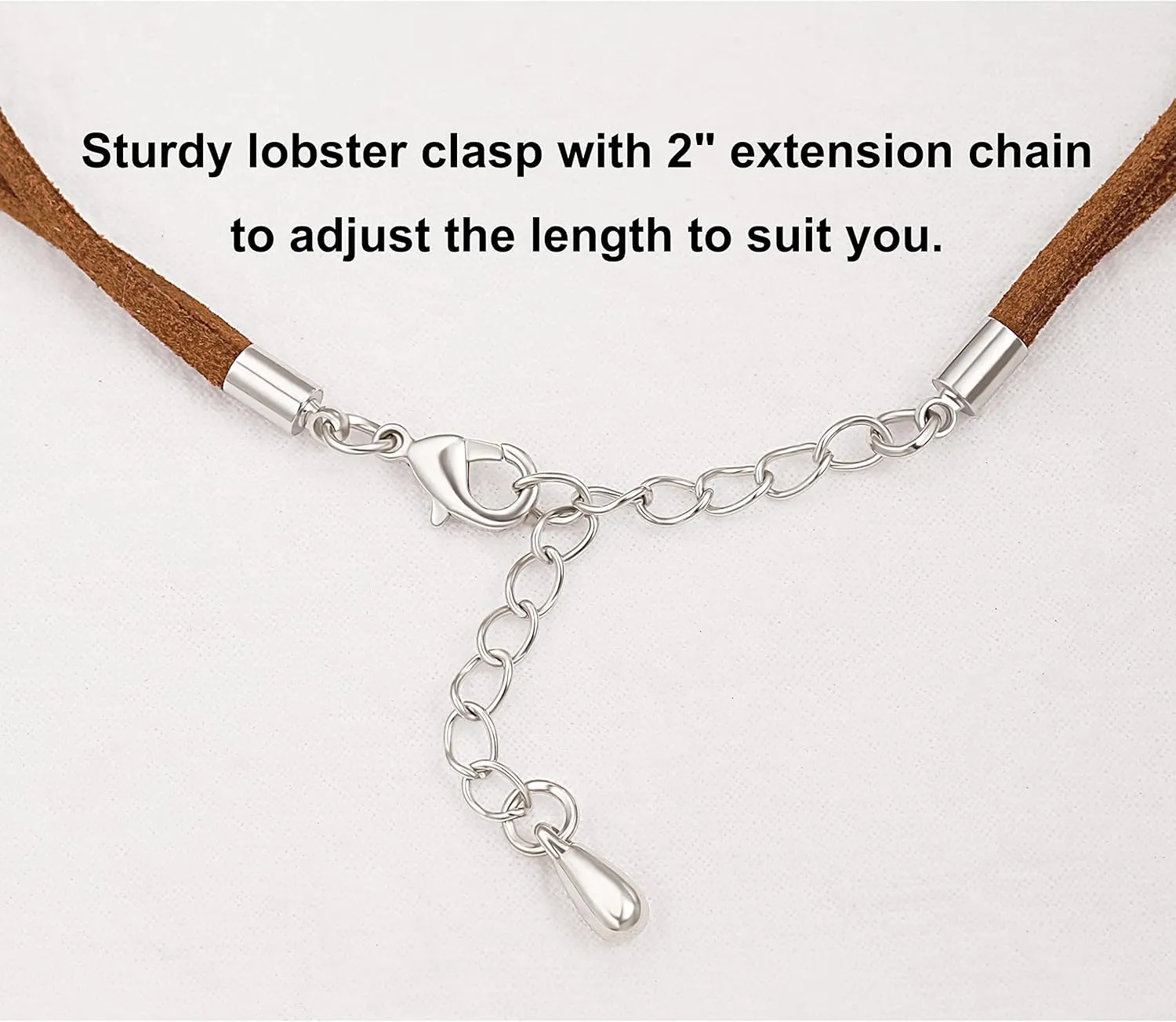 CANEVINKA Suede Turquoise Necklace for Women Handmade Y-Shape Bohemain Vintage Pendant Jewelry Lariat