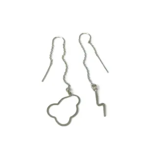 Cloud Bolt Threader Earrings