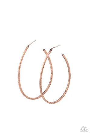 Cool Curves - Copper Earring