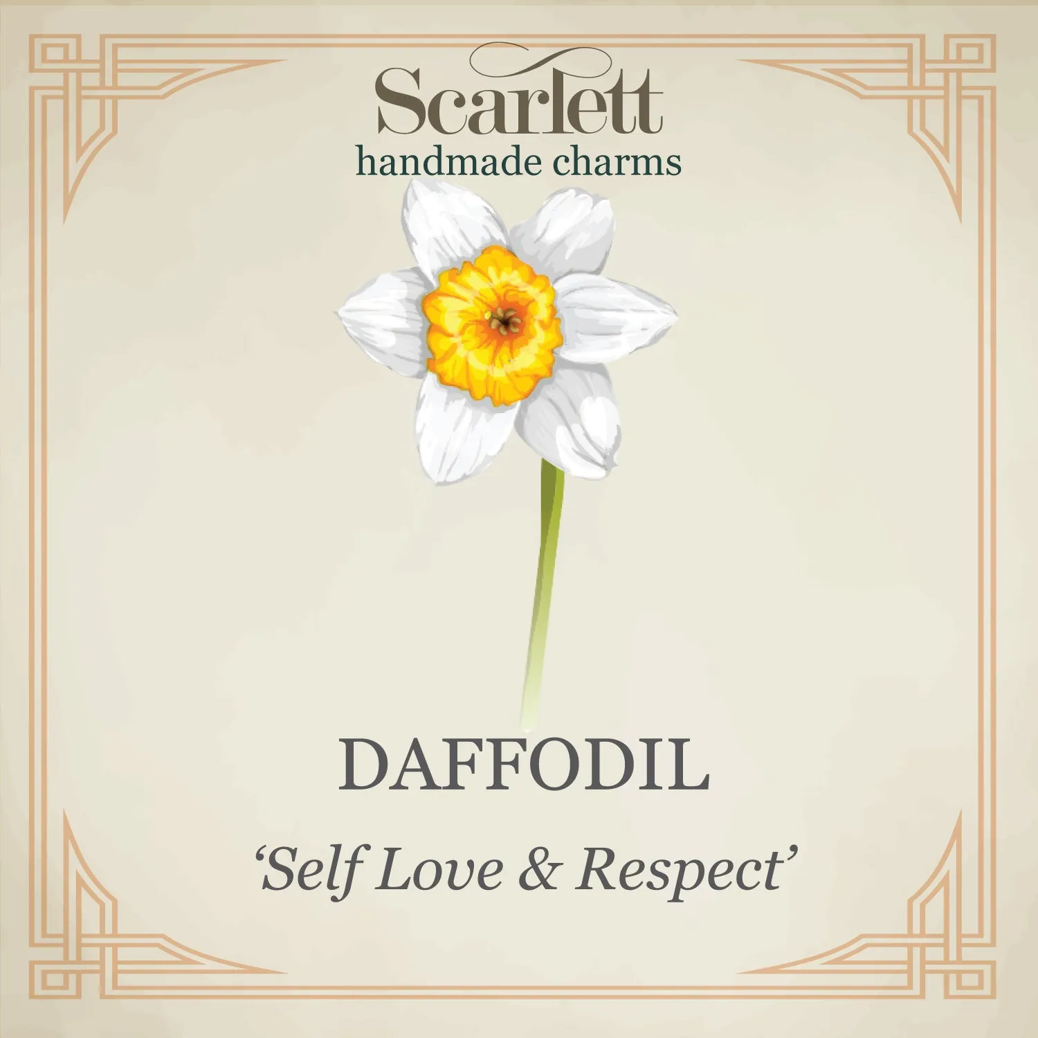 Daffodil Small Silver & Gold Vermeil Necklace