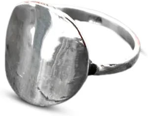 Disc Ring, Solid 925 Sterling Silver Ring, Round Smooth Top Ring, 925 Stamped Ring, Light Ring, Simple Ring