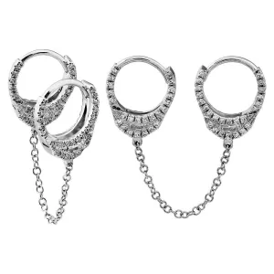 Double Handcuff Chain Huggies