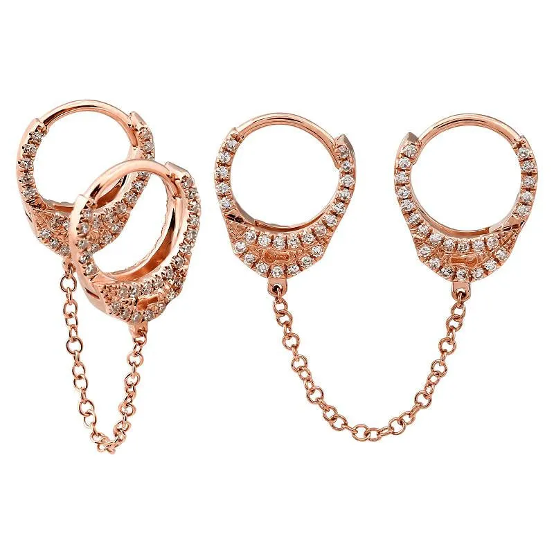 Double Handcuff Chain Huggies
