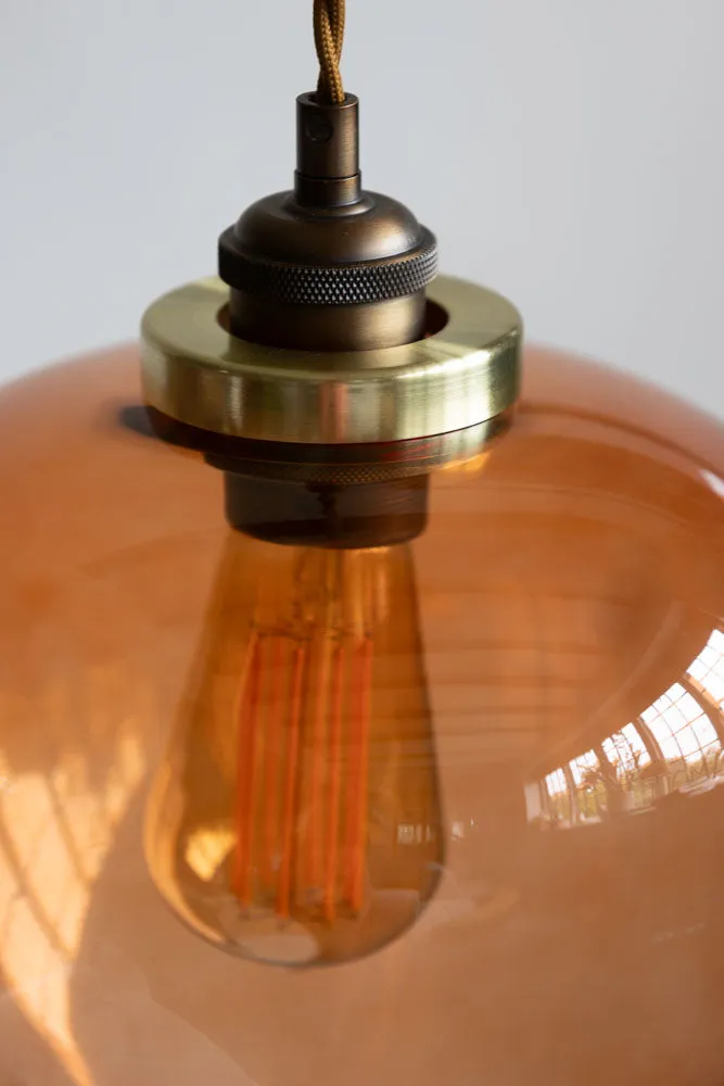 Easyfit Amber Glass Ceiling Light Shade