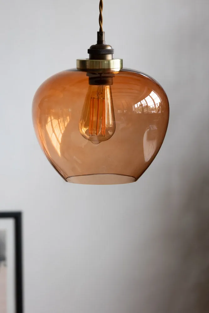 Easyfit Amber Glass Ceiling Light Shade