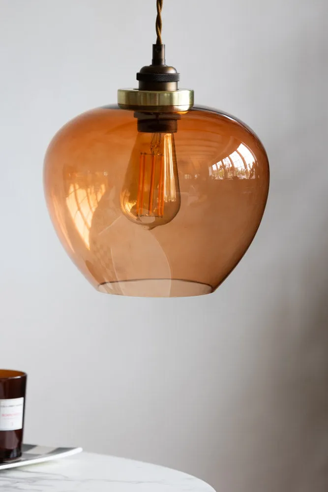 Easyfit Amber Glass Ceiling Light Shade
