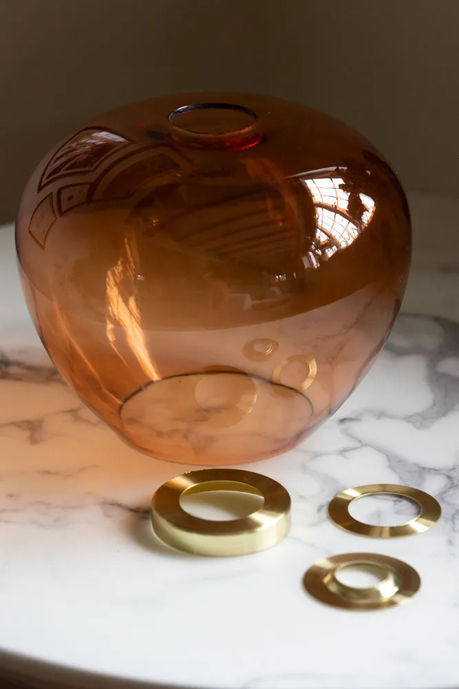 Easyfit Amber Glass Ceiling Light Shade
