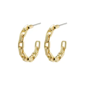 EIRA cable chain hoop earrings gold-plated