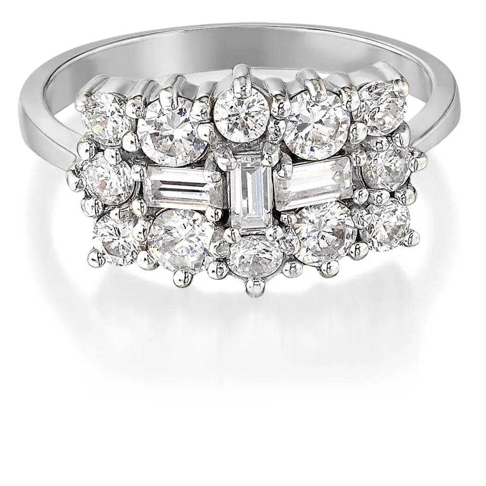 Elegant Splendour  Cluster Ring