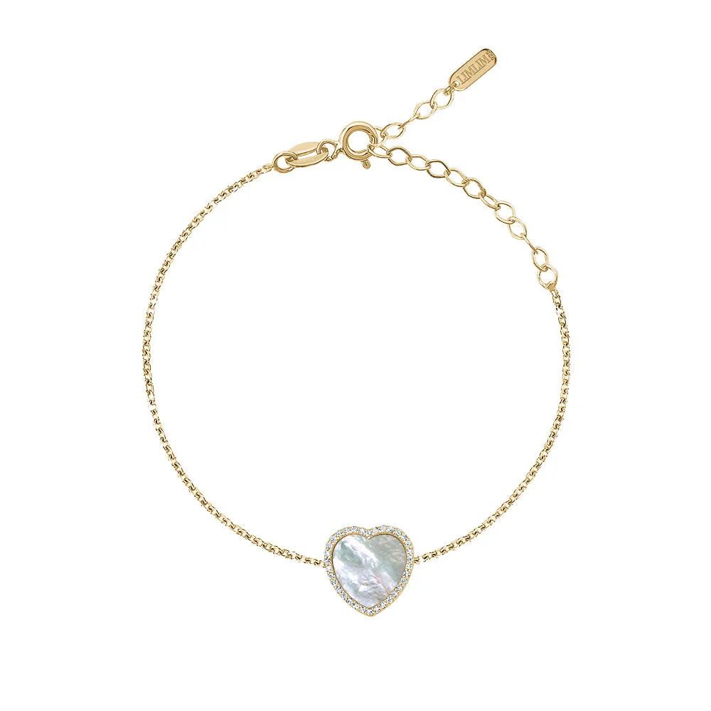 ENAMEL HEART BRACELET