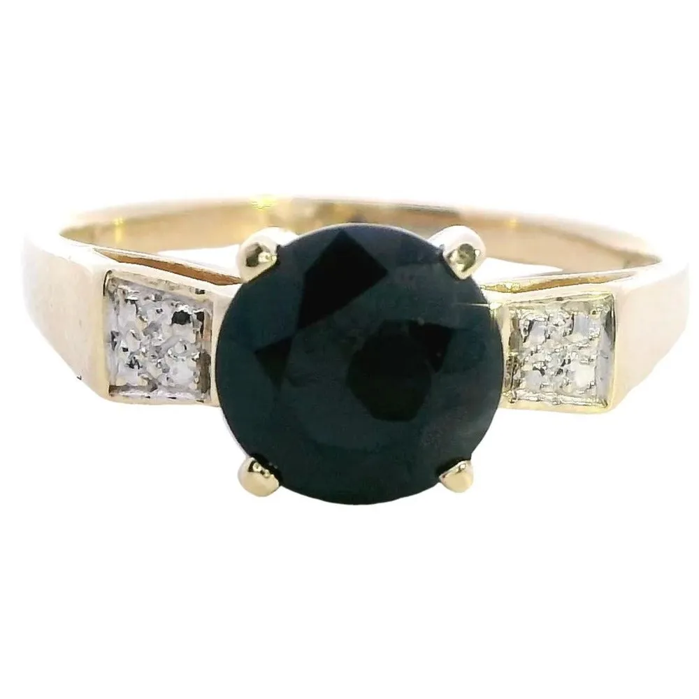 Enchanting 9ct Yellow Gold Sapphire Ring