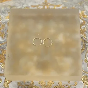 Endless Hoops Small 12mm with 14k Gold