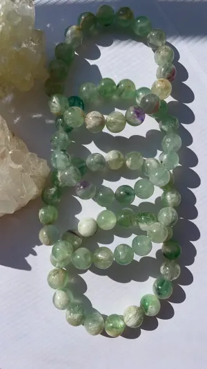 Feather Green Fluorite Bracelet