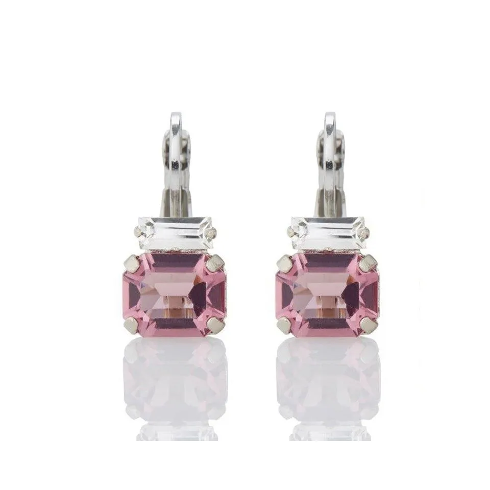 Firucci - Italian Petite Baguette Earrings Lilac