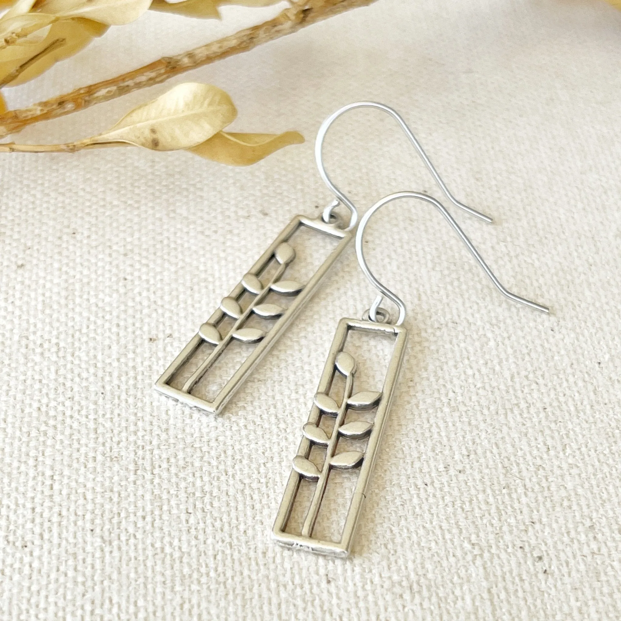 Framed Leaves Earrings