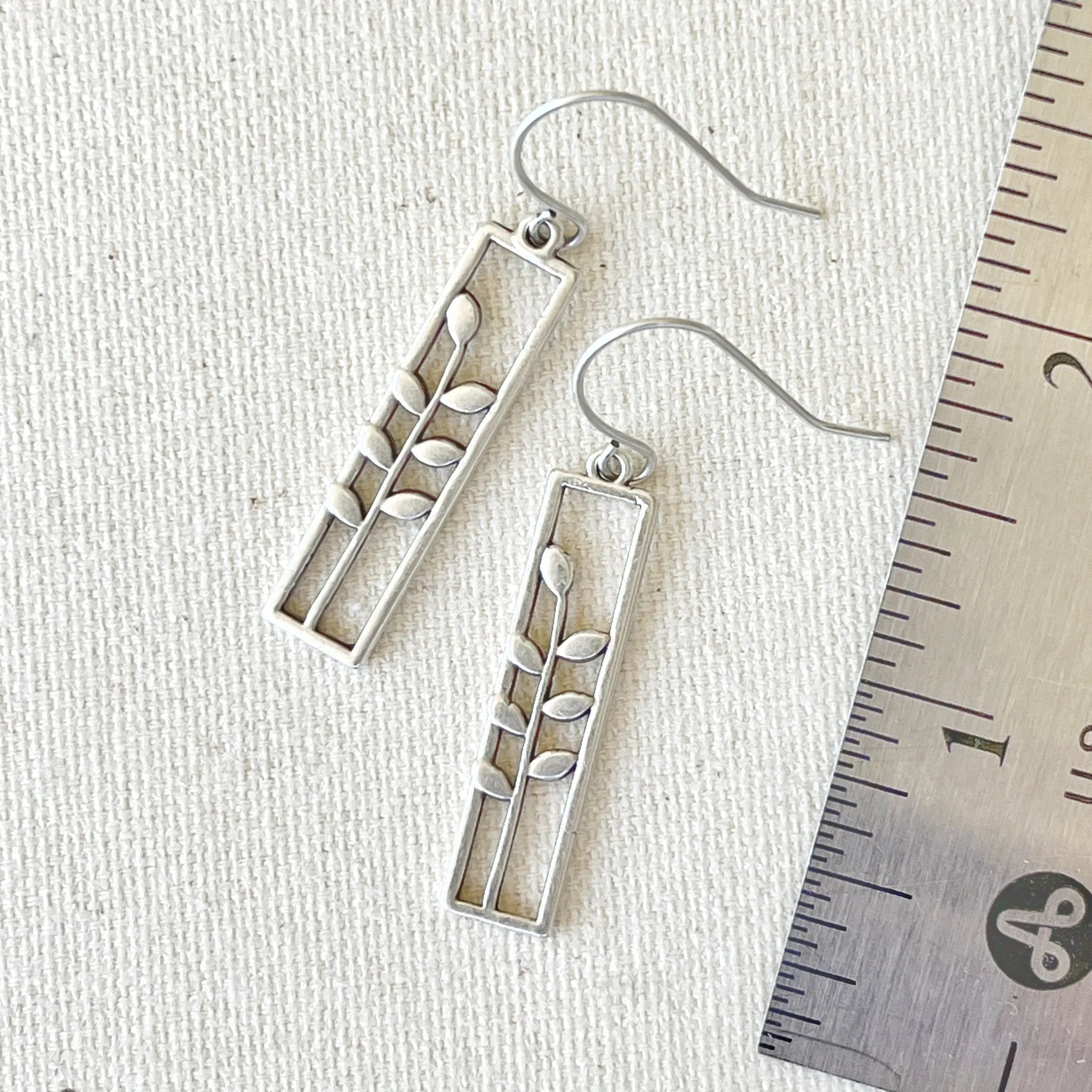Framed Leaves Earrings