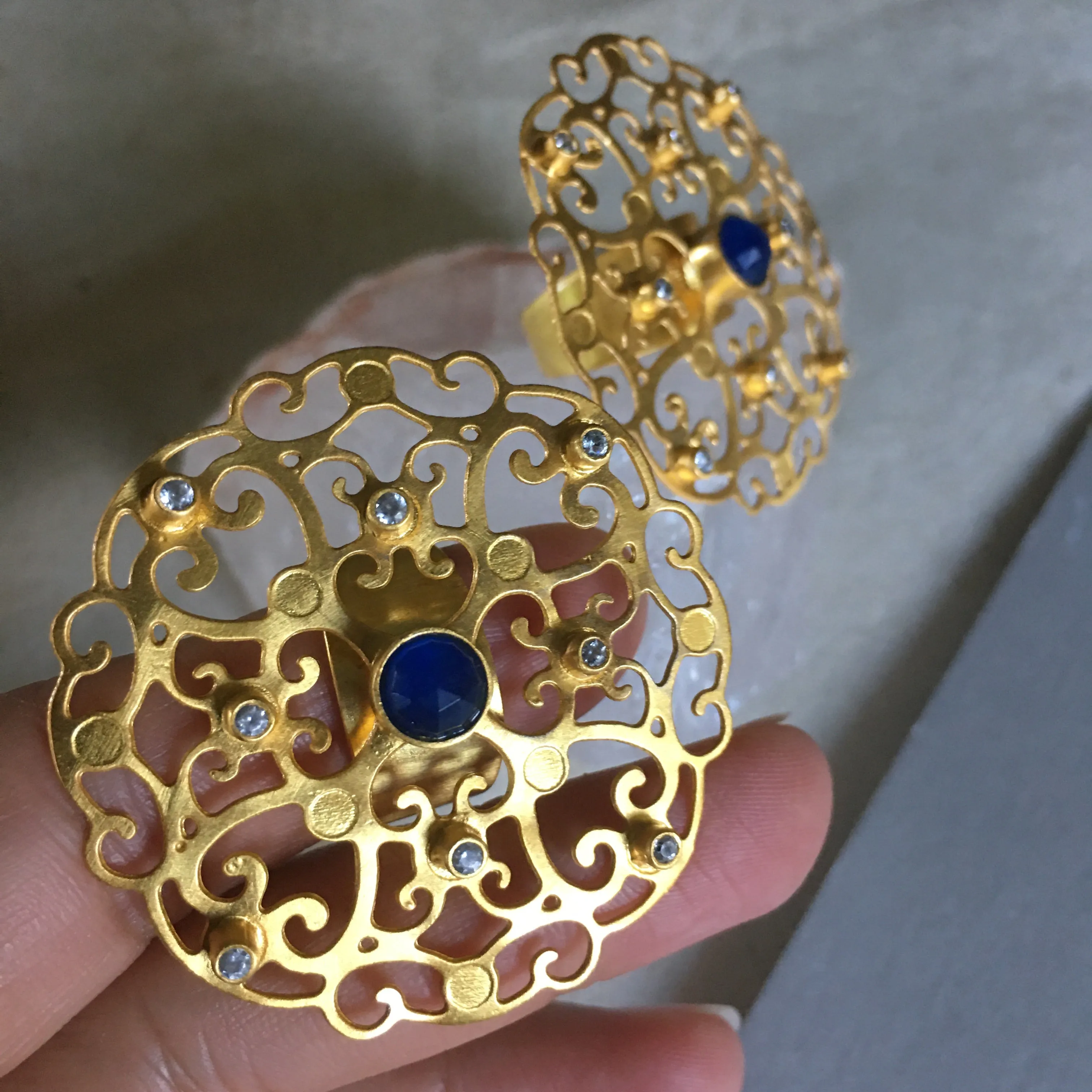 Goddess Ring With Lapis Lazuli