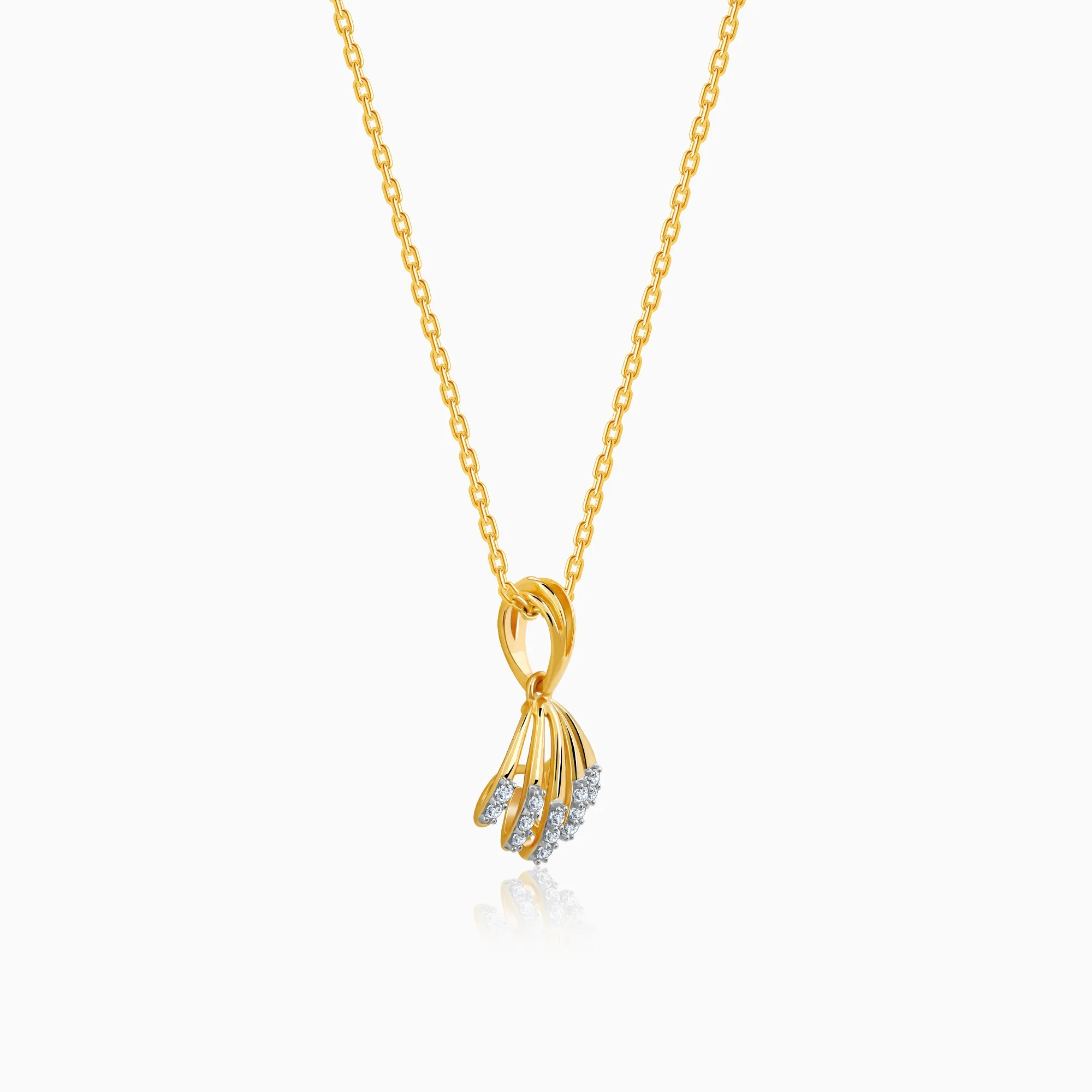 Gold Halcyon Diamond Pendant