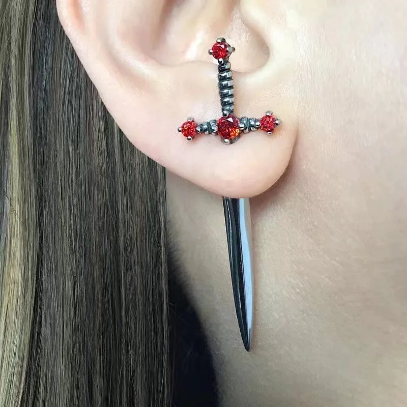 Gothic Dagger Earrings