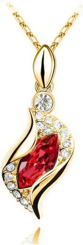 GracesDawn Beautiful Cubic Zirconia with Platinum Plated Chain Necklace Angel Elf Pendant Mosaic Crystal Necklace Bracelet and Earrings Set Necklace 18"
