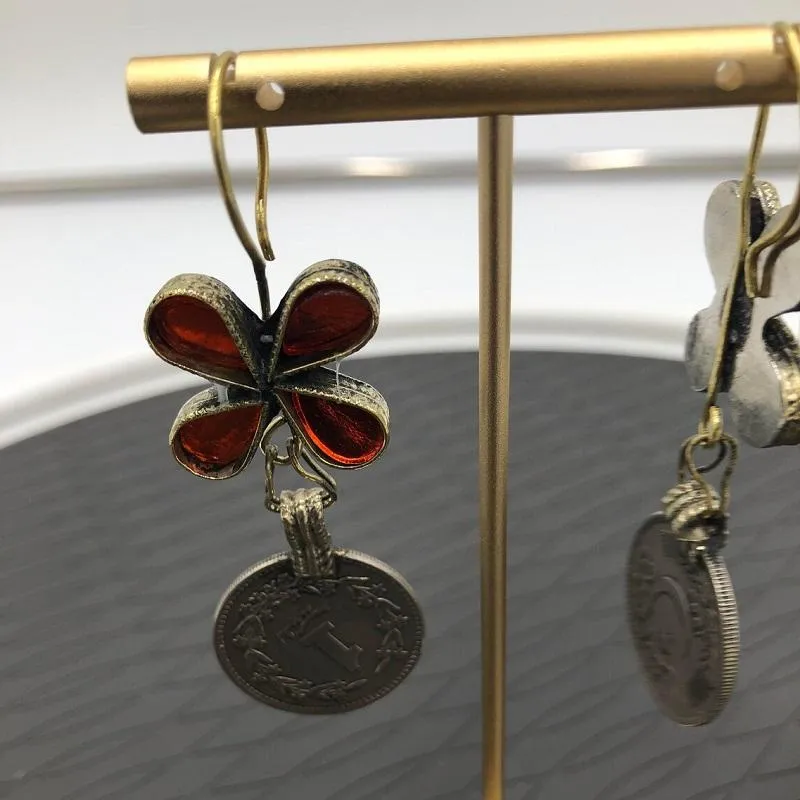 Handmade Coins Vintage Earrings