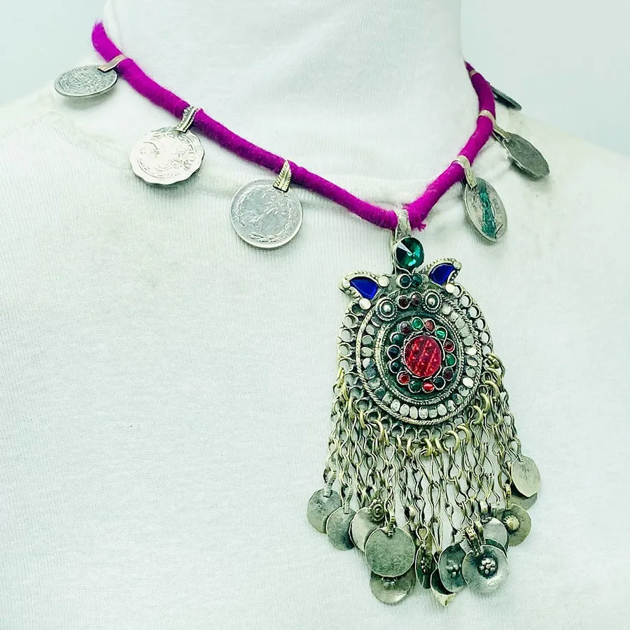 Handmade Vintage Tribal Pendant Necklace