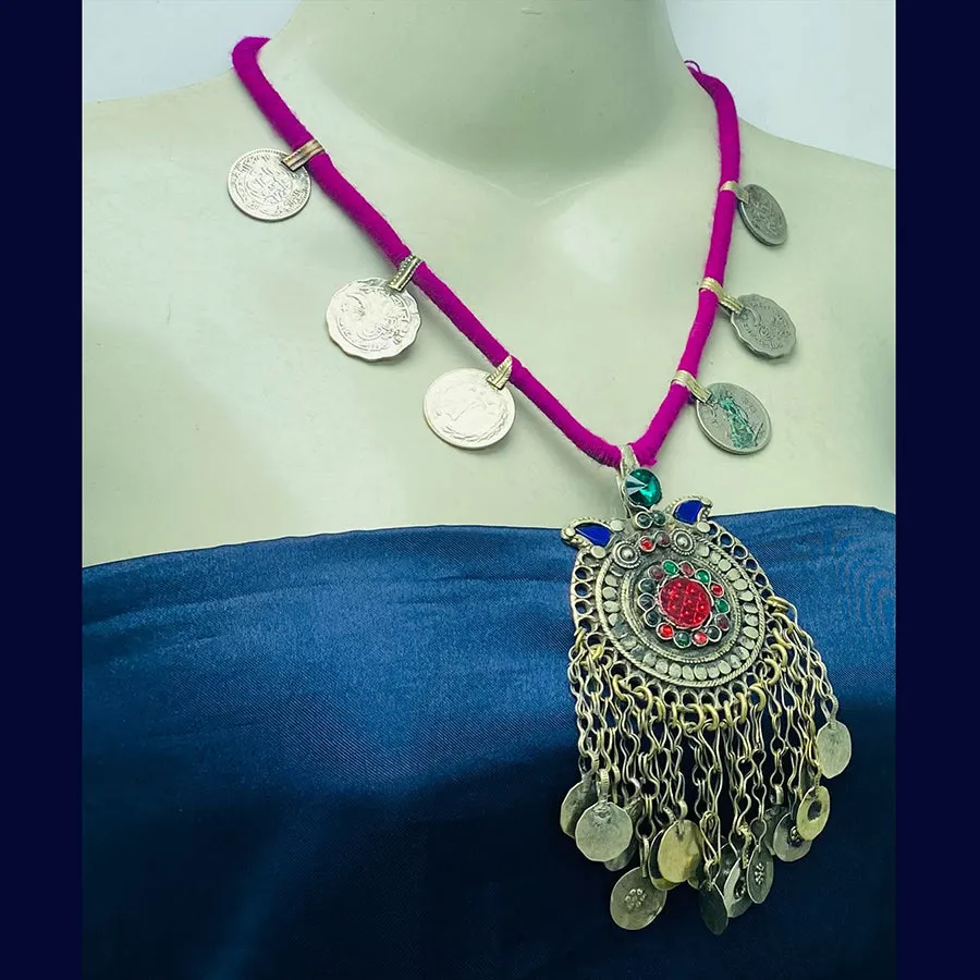 Handmade Vintage Tribal Pendant Necklace