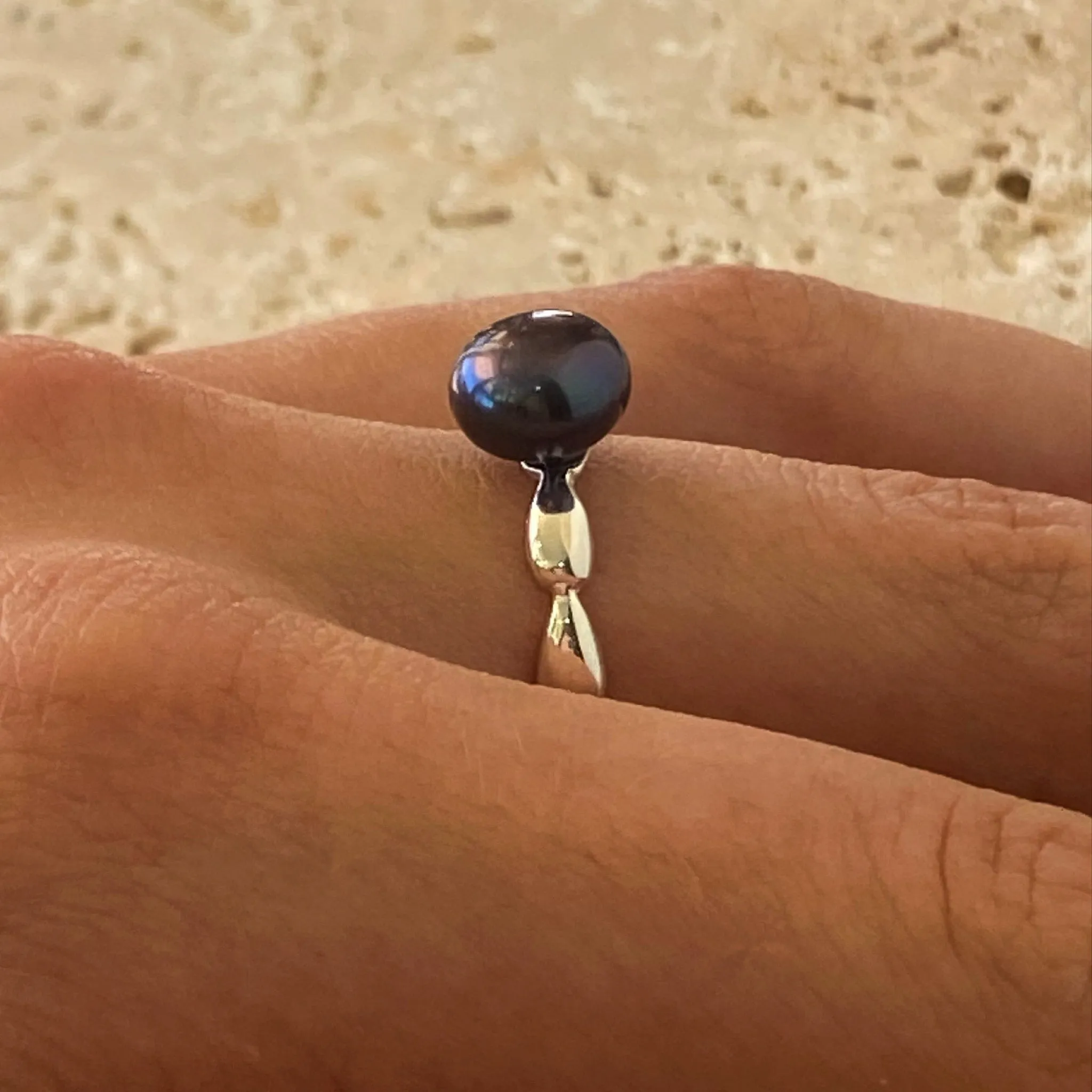 Harmony Black Pearl Ring