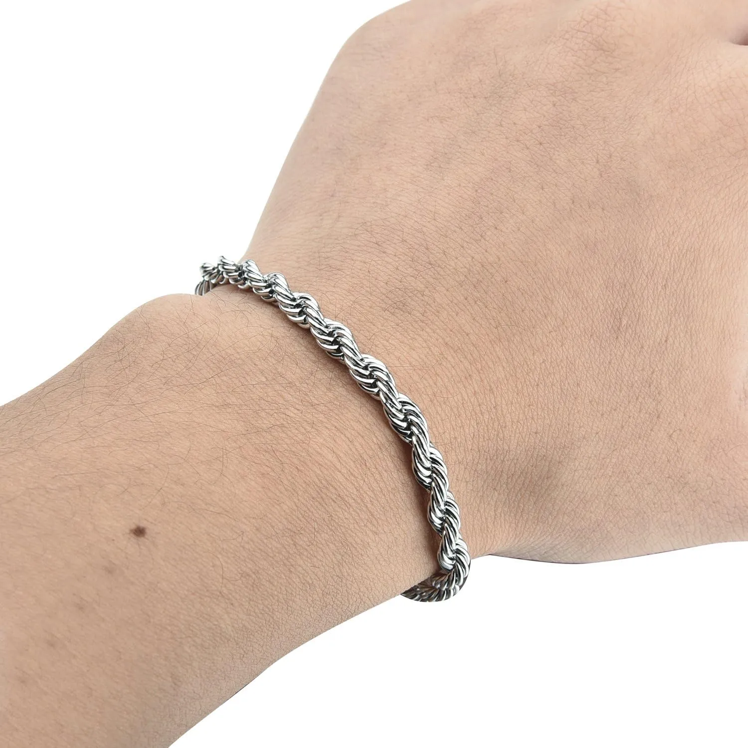 HolyFast Twist Chain Necklace - Stainless Steel Rope Jewelry for Men & Women