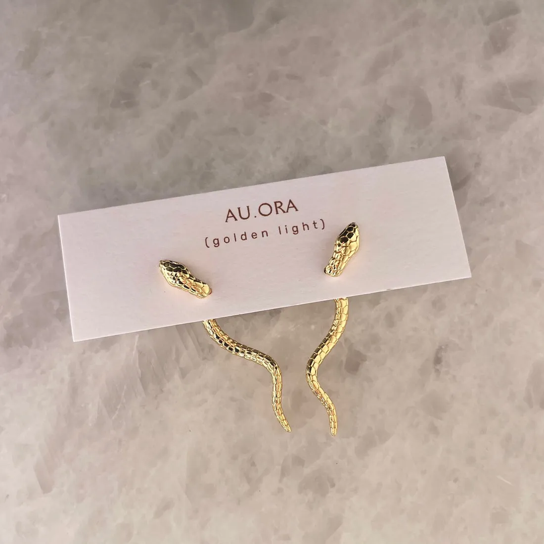HOUSE OF AU. ORA Serpentine Earrings
