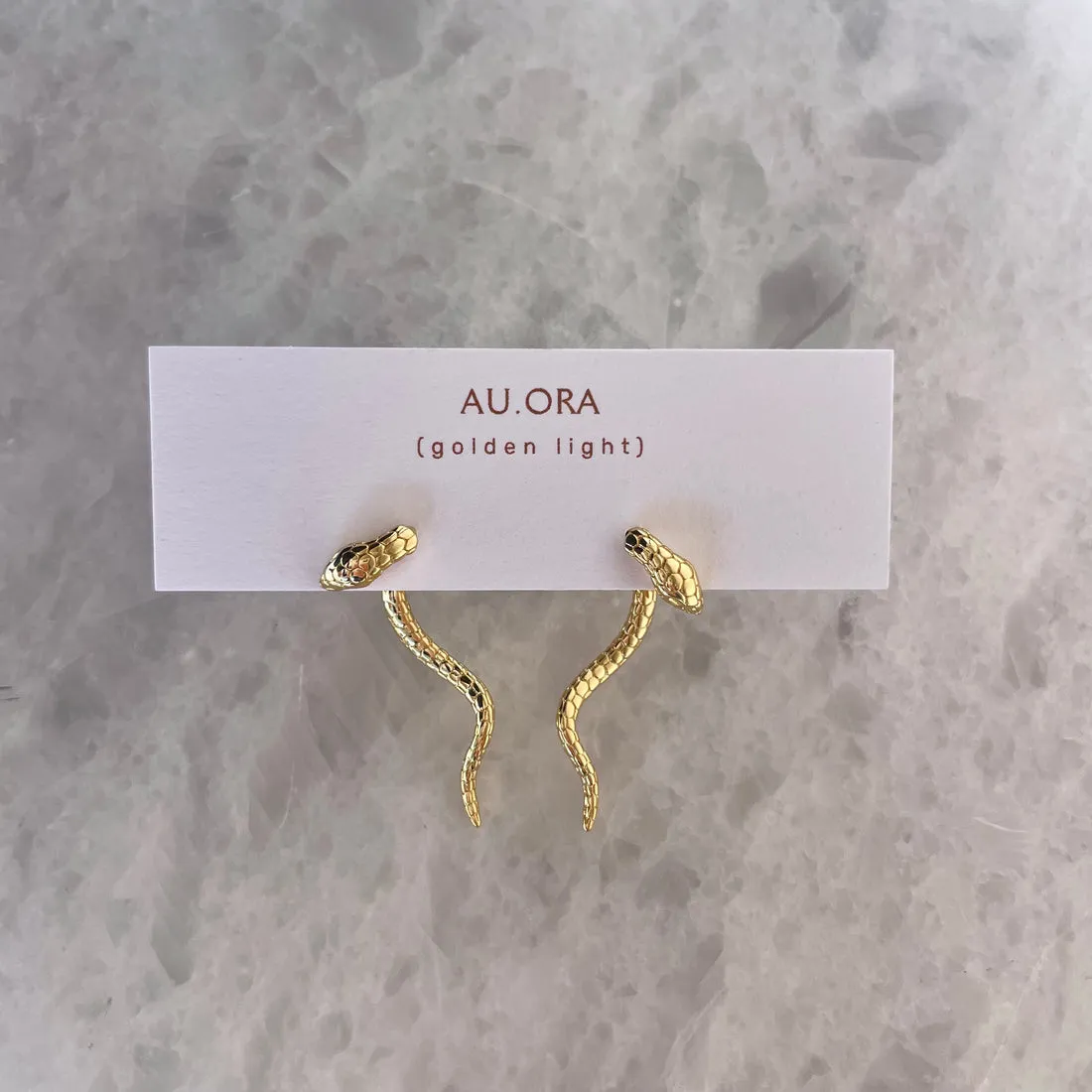 HOUSE OF AU. ORA Serpentine Earrings