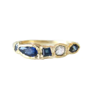 Journey Treasure Whitecap Ring in 14K Yellow Gold