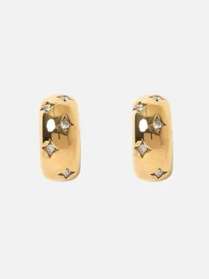 Juelz Hoop Earrings - Stone