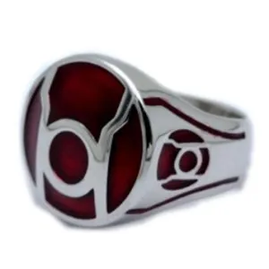 Lantern Ring, Red Lantern Men's Ring, Lantern Jewelry, Lantern Statement Ring, Christmas Ring, Halloween Gift Ring, Best Gift For Boys, Birthday Gift Jewelry, Ring For Him,Her