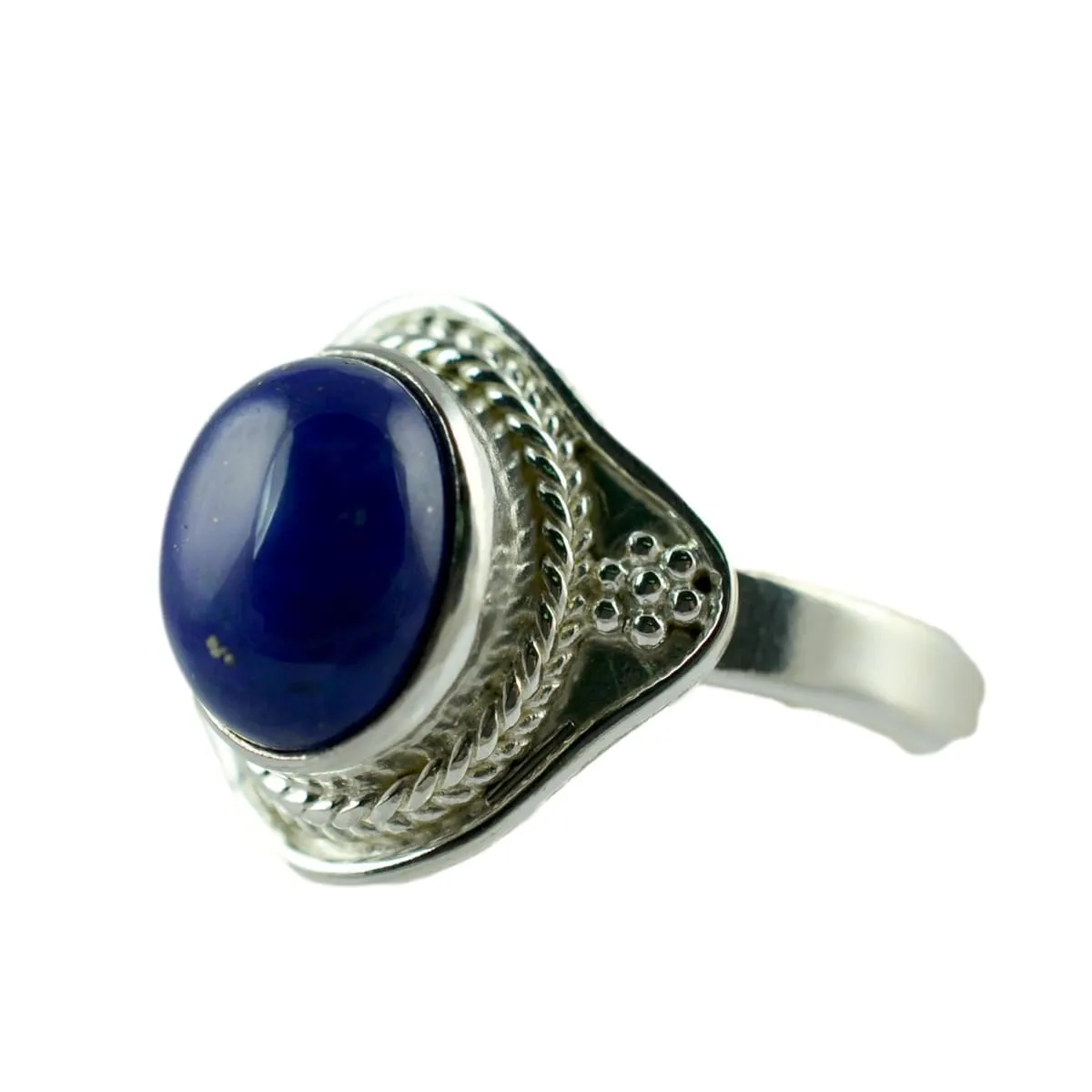Lapis Lazuli 925 Solid Sterling Silver Ring, Handmade Women Ring